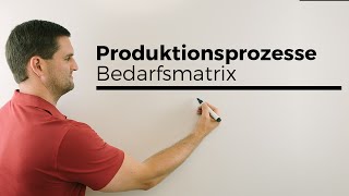 Produktionsprozesse Bedarfsmatrix Matrizen RZE mit Parameter  Mathe by Daniel Jung [upl. by Akihsay]