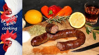 Σπιτικά λουκάνικα του παππού ΤάσουHomemade sausageBratwurst selber machen [upl. by Baylor808]