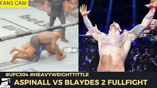 Fans Cam Aspinall Knockout Blaydes full fight ufc304 [upl. by Uy]