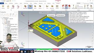 Mastercam 2022 3D programming  Mastercam 2022 tutorial for beginners [upl. by Ahsiekram707]