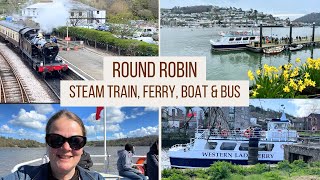 Round Robin  DARTMOUTH STEAM RAILWAY  Paignton Kingswear Dartmouth Totnes [upl. by Hillhouse]