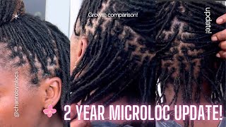 2 YEAR MICROLOCS UPDATE  growth comparison videos 😍 locupdate [upl. by Earized]