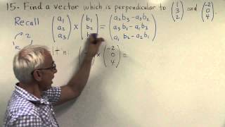 Perpendicular vector Ch2 Pr15 [upl. by Enedan610]