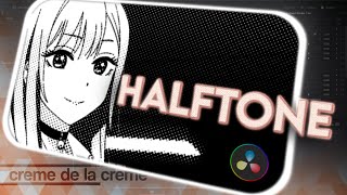 Halftone Dot Effect Tutorial  Davinci Resolve 17 no plugins  Creme de la Creme ep1 [upl. by Packston504]