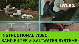 Instructional Video for Intex® Krystal Clear™ Sand Filter Pump amp Saltwater Pool Chlorine Systems [upl. by Isidro255]