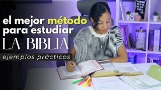 ¡Así es como debes ESTUDIAR la BIBLIA El mejor método de estudio bíblico  ejemplos prácticos [upl. by Andi]