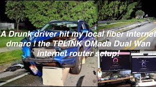 Drunk driver hit my fiber interwebs The 2024 TPLink Omada Dual Wan internets [upl. by Geminian]