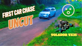 FPV Drone Car Chase  Chasing Myself with Volador VX35  Mitsubishi Monterosport [upl. by Nahtanoj57]