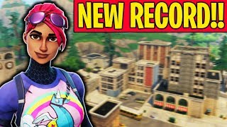 NEW KILL RECORD IN FORTNITE BATTLE ROYALE Cizzorz Solo Squad Kill Record [upl. by Heger]