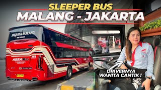 SLEEPER BUS DENGAN FASILITAS MELIMPAH ‼️ Agra Mas Jakarta Malang With Mercy Matic [upl. by Mashe320]