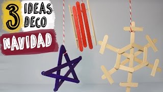 3 Ideas para decorar en Navidad  Adornos Navidad DIY [upl. by Annawot]