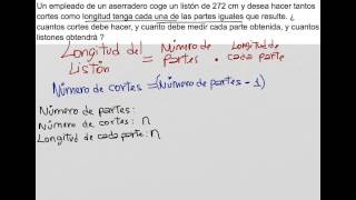 Cómo resolver problemas de cortes longitud número de partes [upl. by Glasgo]