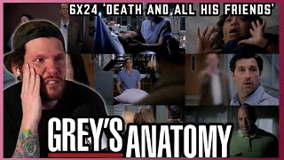 This WRECKED me  First time watching Greys Anatomy REACTION 6x24 Death and All His Friends [upl. by Margaux]