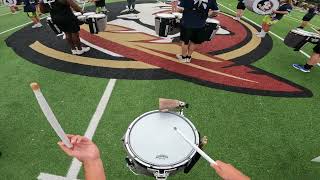 FSU Marching Chiefs Continuity Pregame  Snare Cam Part 2 10524 [upl. by Irrak70]