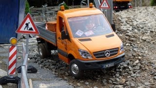 Baustellenbetrieb auf dem Gelände der SAM GmbH mit MAN Liebherr und Bell [upl. by Verdha]