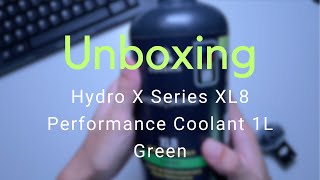 Unboxing  Corsair Hydro X Series XL8 Performance Coolant 1L Green [upl. by Odelle560]