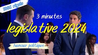 3 minutes de débat législative 2024 mdr humour [upl. by Nahraf]