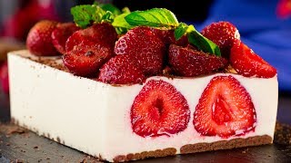 Torta alle fragole semplice un dolce sano ed ideale anche per i bambini  SaporitoTV [upl. by Caine]