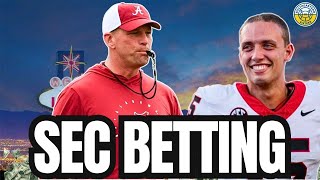 SEC Football Betting Show Best WIN TOTAL Matchup Props [upl. by Esille]