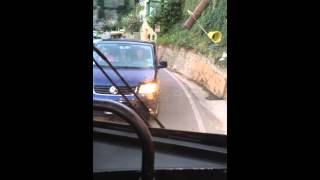 Costiera Amalfitana  Ingorgo a Positano  Traffic jam and crazy drivers [upl. by Clemen]