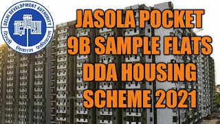 Jasola Sample Flats  Pocket 9B Sample flat Site Tour  DDA Housing Scheme 2021 [upl. by Eilis]