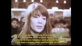 Tous les garcons et les filles Francoise Hardy French English Lyrics [upl. by Inavoj51]