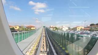 Pisa People Mover cab ride [upl. by Amena812]