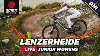 Lenzerheide Junior Womens Downhill Finals  LIVE DHI Racing [upl. by Hawken]