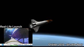 Orbiter 2010  Last Launch of Discovery comparaison Reupload [upl. by Annoyik]