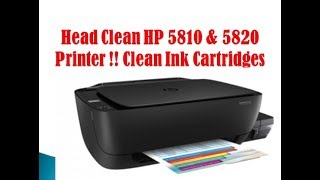 Head Clean HP 5810 amp 5820 Printer  Clean Ink Cartridges HP Printer Head Clean [upl. by Marcile546]