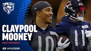 Chase Claypool and Darnell Mooney talk receiving corps  Chicago Bears [upl. by Dronel]