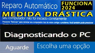 Resolvido  Reparo Automático no Windows 11 e 10 em 2024  Medida Drástica   Diagnosticando PC [upl. by Walker]