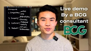 Acing a consulting case live so you can just copy me BCG R2 [upl. by Atte]