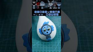 I made a Horror Jevin Squishy but Cool As Ice mod from Sprunki with clay shorts clay sprunki diy [upl. by Milano701]