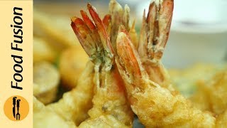 Tempura with prawns onions rings and more recipe By Food Fusion [upl. by Rennerb]