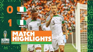 HIGHLIGHTS  Côte dIvoire 🆚 Nigeria TotalEnergiesAFCON2023  MD2 Group A [upl. by Horacio]