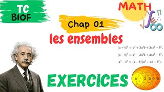 TC Biof MATH  Chapitre 1 les Ensembles  Exercices dapplication [upl. by Perot]