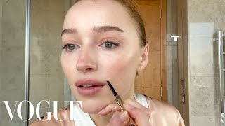 Bridgertons Phoebe Dynevor on Dry Skin Care amp Casual Makeup  Beauty Secrets  Vogue [upl. by Ffilc755]