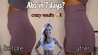 Abs in 7 days I tried CAROLINE GIRVANs ab workout [upl. by Raynard]