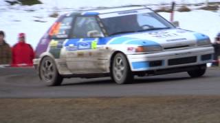 ERC Jännerrallye 2014 SP 2 Liebenau Teil 2 Drift und Ausritte 04012014 [upl. by Alekahs]