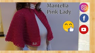 Mantella alluncinetto Pink Lady tutorial uncinettomantellauncinetto [upl. by Oretos]