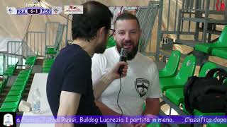 INTERVISTE POST GARA MONTEBIANCO PRATO C5 VS FUTSAL PONTEDERA PITER TURCHETTI [upl. by Cumings]