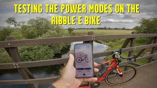 Testing the power modes on the Ribble e bike… [upl. by Htidirem]