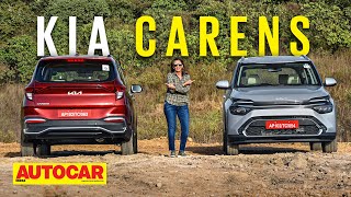 2022 Kia Carens review  The sensible choice for large families  First Drive  Autocar India [upl. by Dosh]