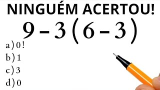 MATEMÁTICA BÁSICA  QUANTO VALE A EXPRESSÃO❓️ [upl. by Fatsug]