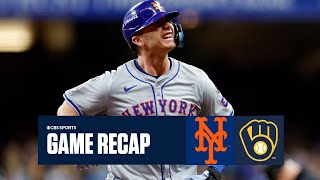 Pete Alonso POWERS ninth inning COMEBACK to lift Mets over Brewers move on to NLDS  Game Recap [upl. by Cherie]