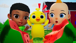 Five little chicks Song amp The chicks Train  Nursery Rhymes amp Kids Songs  Melobibo [upl. by Seema]