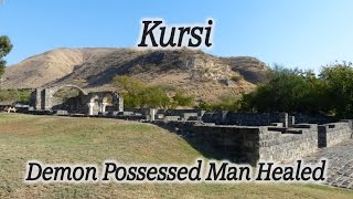 Kursi DemonPossessed Man Healed 2000 Pigs Drown in the Sea of Galilee Gerasenes Decapolis [upl. by Mokas156]