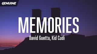 David Guetta  Memories Lyrics tiktok ft Kid Cudi [upl. by Cyna99]