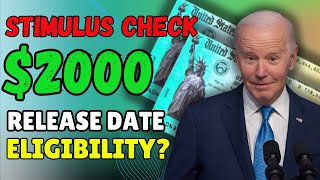 2000 Stimulus Check Released  Will You Get a 2000 Stimulus Check  Stimulus Check Eligibility [upl. by Lesley196]